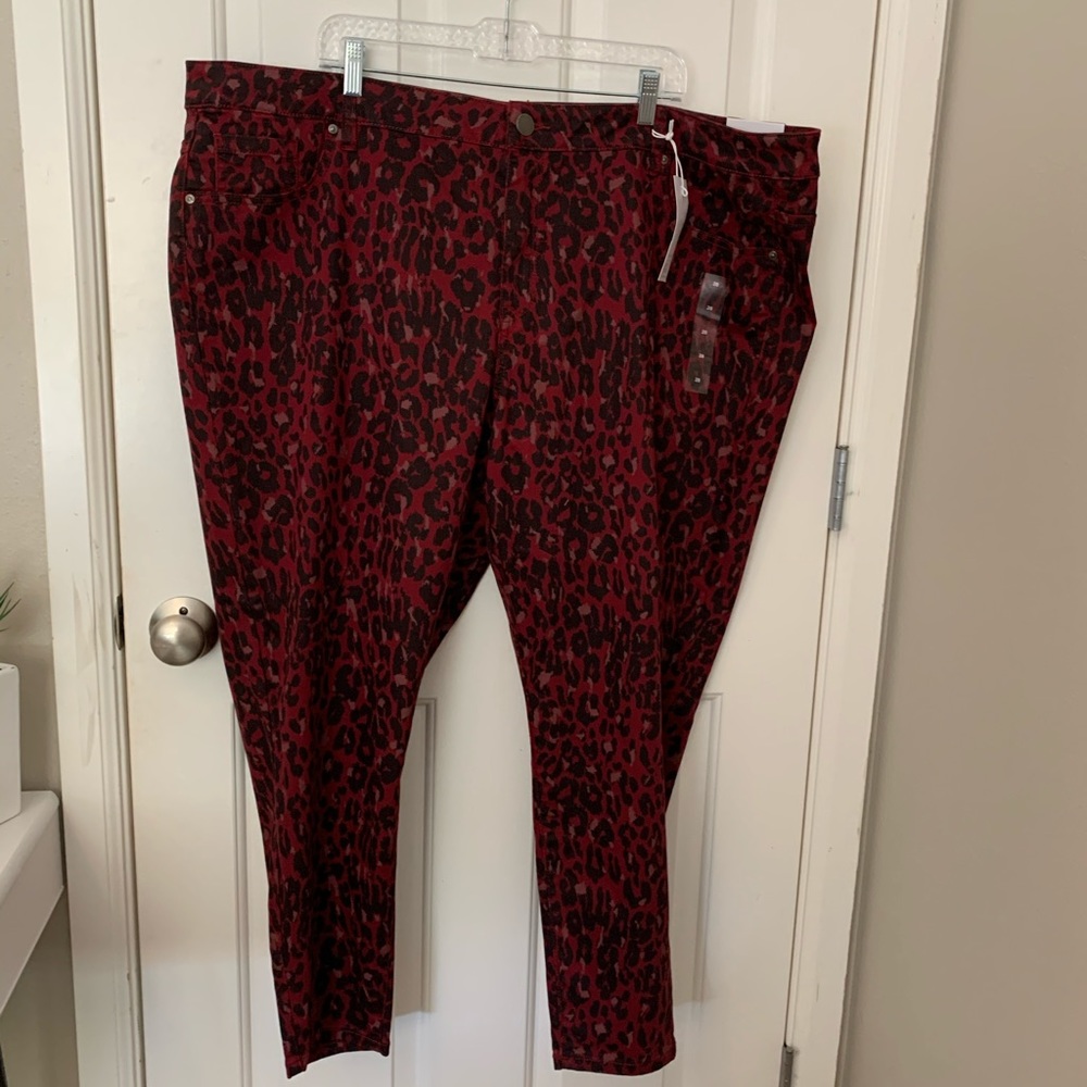 Lane Bryant leopard jeans! NWT